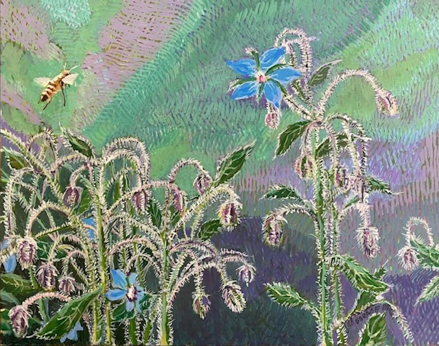 Borage, Bee by Jane Carr