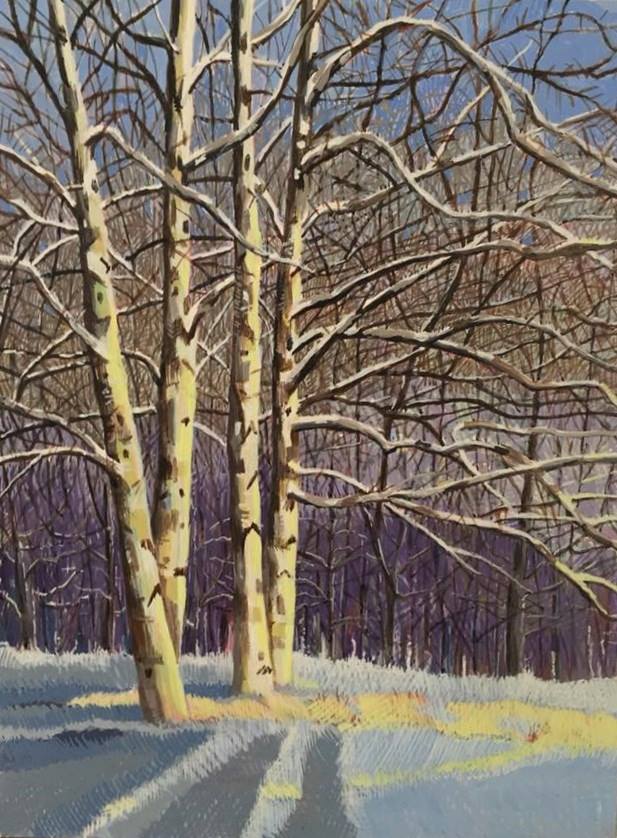 Four Birches by Jane Carr