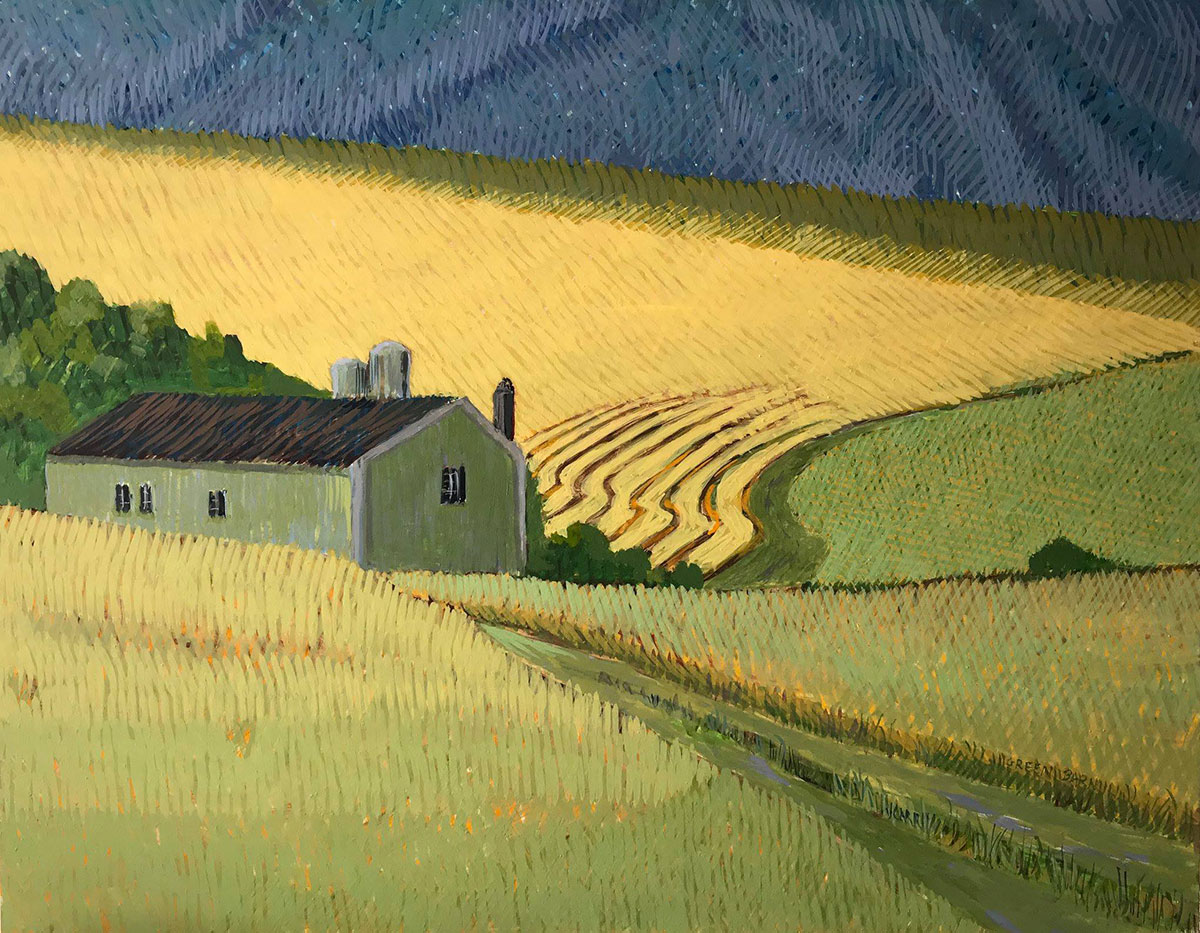 Green Barn by Jane Carr